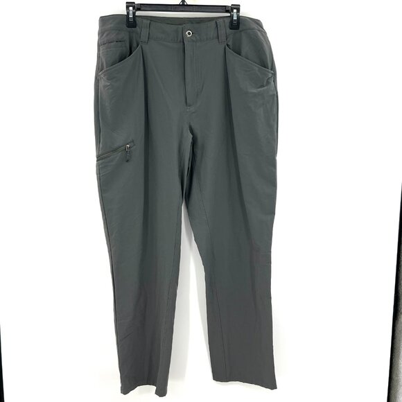 Patagonia Charcoal Gray Nylon Hiking Pants Men's 38 - Picture 1 of 8